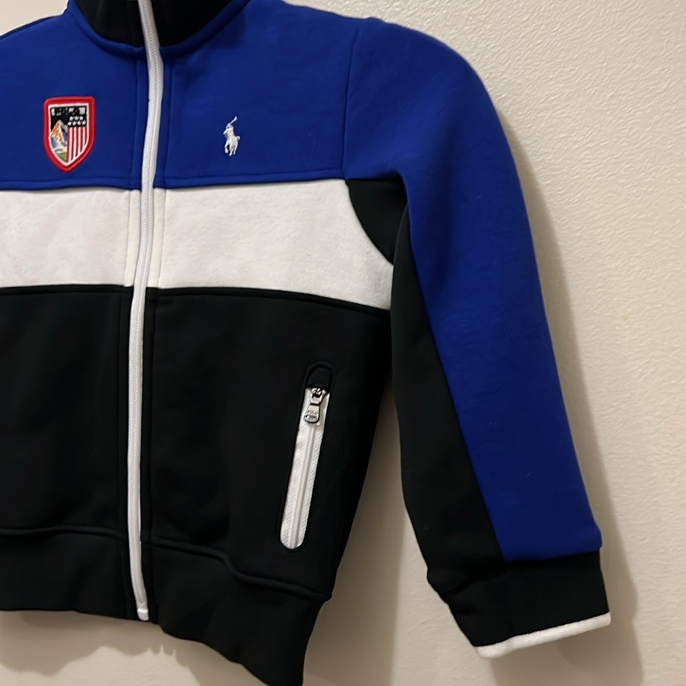 RALPH LAUREN POLO SPORT - 3T TODDLER BOYS FULL ZIP TRACK JACKET EUC LIKE NEW - Picture 4 of 10